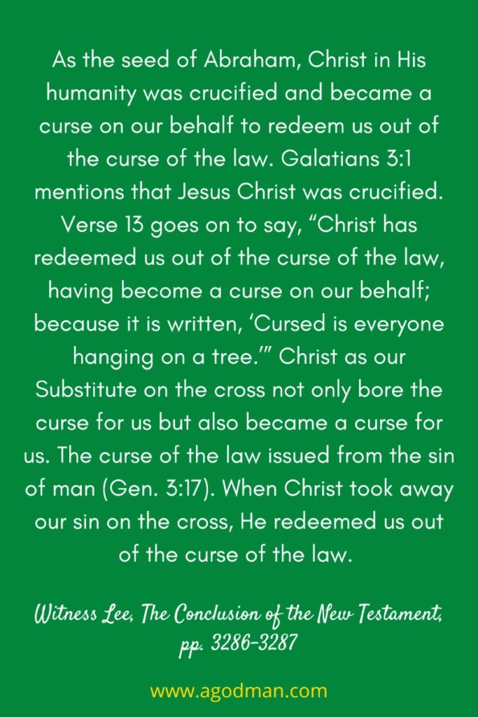 redeem us from the curse of the law