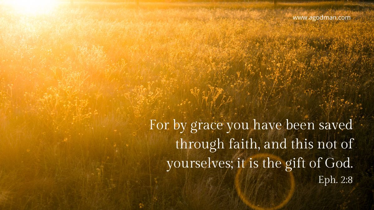 For by grace you have been saved through faith and this not of yourselves it is the gift of God